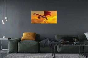 Quadro su tela Dragon Clouds Heaven 100x50 cm