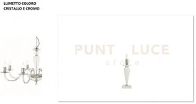 Lume piccolo paganini cristallo cromo 1 luce attacco e14 h.32cm