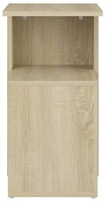 Tavolino rovere sonoma 36x30x56 cm in legno multistrato