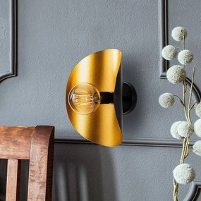 Opviq Applique Sivani MR-839, oro/nero, metallo, altezza 30 cm
