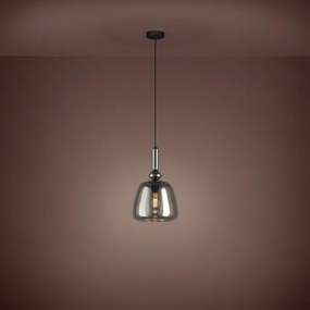 Eglo 39997 - Lampadario a sospensione con filo BOVINO 1xE27/40W/230V fumé