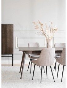 Tavolo da pranzo pieghevole in rovere marrone scuro 90x190 cm Yumi - Rowico