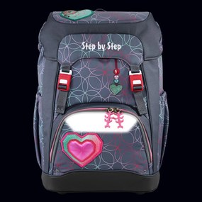 Zaino scuola Step by Step GRADE Glitter Heart Hazle