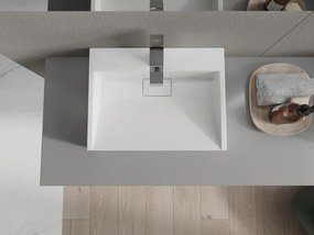 Mexen Ava lavabo da appoggio in conglomerato 1/O 50 x 38 cm, bianco - 23015001