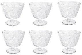 Set 6 coppette gelato vetro 355 ml Tahiti