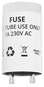 Tubo LED 9W 60cm 130lm/W - Starter Incluso - Osram chip LED Colore Bianco Naturale 4.000K