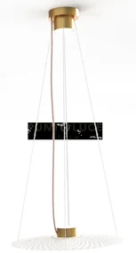 Ledy-b lampada a sospensione 3 luci gx53 incluse colore bianco e or...