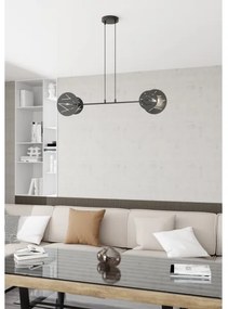 Lampadario a sospensione con filo XOTIC 2xE27/15W/230V nero