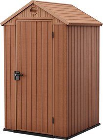Casetta da Giardino Porta Attrezzi 125,8x117x205 cmin Evotech+ Keter Darwin 4x4 Marrone...