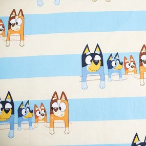 Set copripiumino e federa da bambini blu in cotone per culla 100x135 cm Bluey – Jerry Fabrics