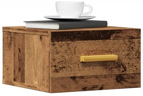 Comodino A Muro Legno Antico 35x35x20 Cm /