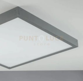 Struttura grigia per pannello 59,8x59,8x4,5cm in alluminio