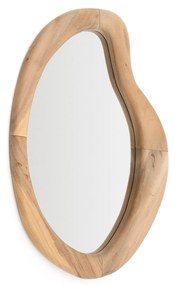 Kave Home - Specchio Selem in legno di mungur con finitura naturale 68 x 44 cm