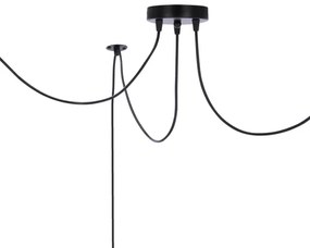Lampadario a sospensione con filo ASSAM 3xE27/60W/230V nero