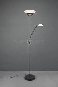 Piantana orson led con lampada da lettura con funzione dimmer nera ...