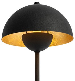 Lampada da tavolo retrò nera con oro - Magnax Mini