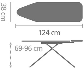 Asse da stiro New Dawn B - Brabantia