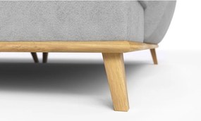 Divano letto angolare grigio chiaro (penisola a destra) Balitco - Ropez