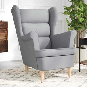 Poltrona Grigio Chiaro 74x84x100 Cm İn Tessuto /