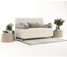 Letto singolo imbottito beige 80x200 cm Alba - Maison de Rêve