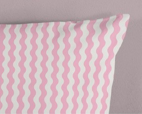 Set copripiumino e federa da bambini rosa/turchese in cotone per letto singolo 140x200 cm Sweety – Good Morning