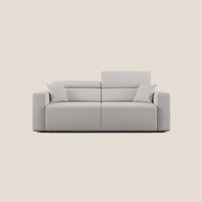 Orwell divano con seduta estraibile in microfibra smacchiabile T11 grigio chiaro