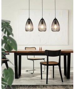 Eglo 49142 - Lampadario a sospensione con filo CLEVEDON 3xE27/60W/230V