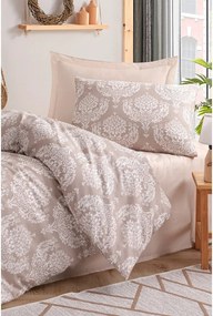 Biancheria da letto marrone per letto singolo 140x200 cm Post – Mijolnir