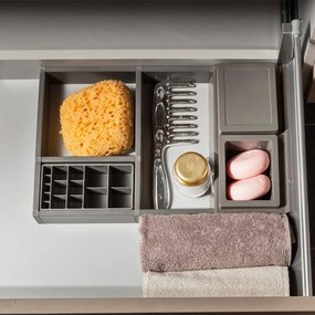 Organizer bagno grigio