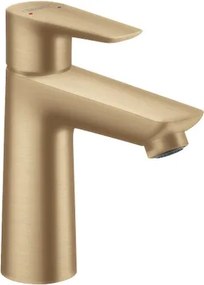Rubinetto per lavabo Talis E bronzo satinato HANSGROHE a getto laminare cristallino a canna media H 16.2 cm