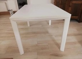 Tavolo da pranzo allungabile bianco  rettangolare  130 x 85