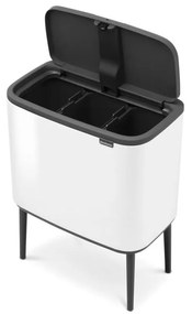 Cestino per la spazzatura in acciaio bianco per raccolta differenziata/touch 33 l Bo Touch Bin – Brabantia