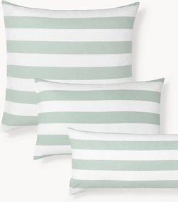 Federa reversibile in cotone a righe Lorena