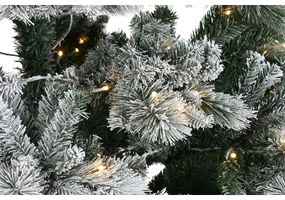 Albero di Natale Home ESPRIT Verde PVC Metallo Nevoso 155 x 155 x 240 cm