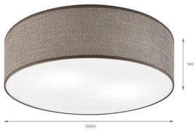 Plafoniera SIRJA 2xE27/15W/230V Ø 45 cm marrone