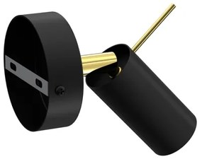 Faretto da parete PRESTON 1xGU10/40W/230V nero/oro