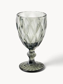 Set di 4 bicchieri da vino con motivo strutturato Colorado