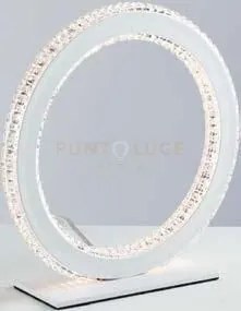 Lumetto led bryant bianco 18w 2300lm 3000k 26x8x26cm diffusore diam...