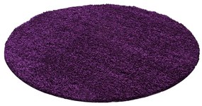 Tappeto rotondo viola scuro ø 120 cm Life - Ayyildiz Carpets