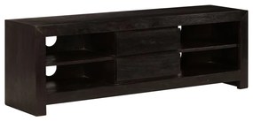 Mobile Porta Tv İn Legno Di Acacia 120x30x40cm Marrone Scuro /