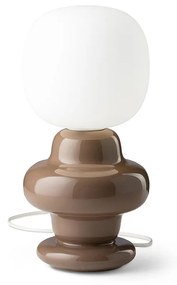 Applique Vintage Decò Copacabana Ceramica Marrone 1 Luce E27