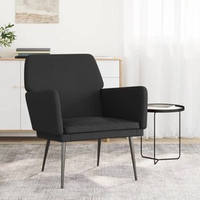 Poltrona Nera 62x79x79 Cm Velluto /