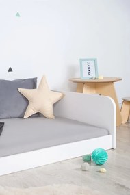 Lettino Montessori in legno Sia - bianco - 140x70 cm