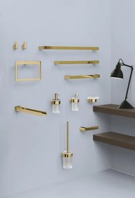 Gedy - Set da 2 ganci da parete PIRENEI dorati