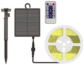 LED Striscia solare dimmerabile LED/1,2W/3,7V 4000K IP67 5m