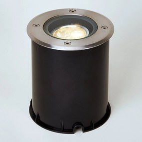 Lucande Lampada da incasso per pavimento a LED Jos, rotonda, orientabile, IP67