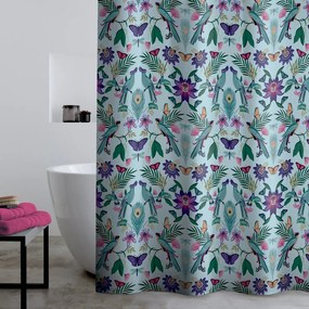 Tenda per doccia 180x180 cm Mya Tropical Bird – Catherine Lansfield