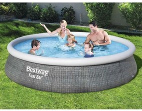 Bestway - Set Piscina Gonfiabile Fast con Pompa 396x84 cm