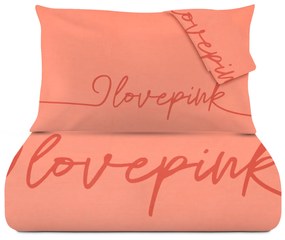 Parure copripiumino matrimoniale I love pink Quotes