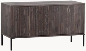 Mobile TV in legno con frontale millerighe New Gravure